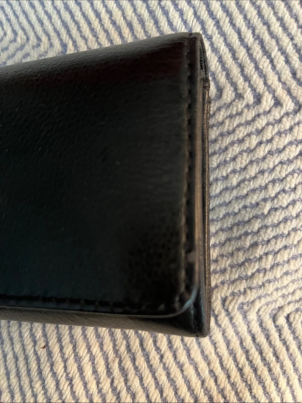 Michael Kors Black Leather Long Wallet with Gold MK Emblem